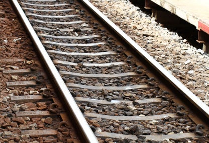 Railroad tracks in Northyards, British Columbia